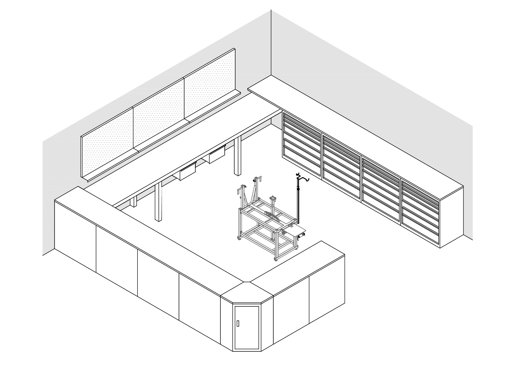 arredamento negozio offficina ciclo